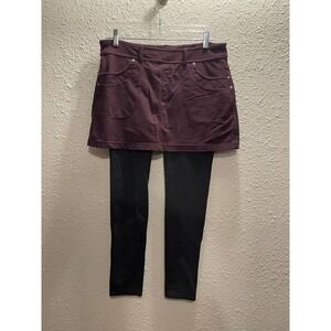 Athleta Bettona Black‎ Mini Skirt Leggings(Skort)